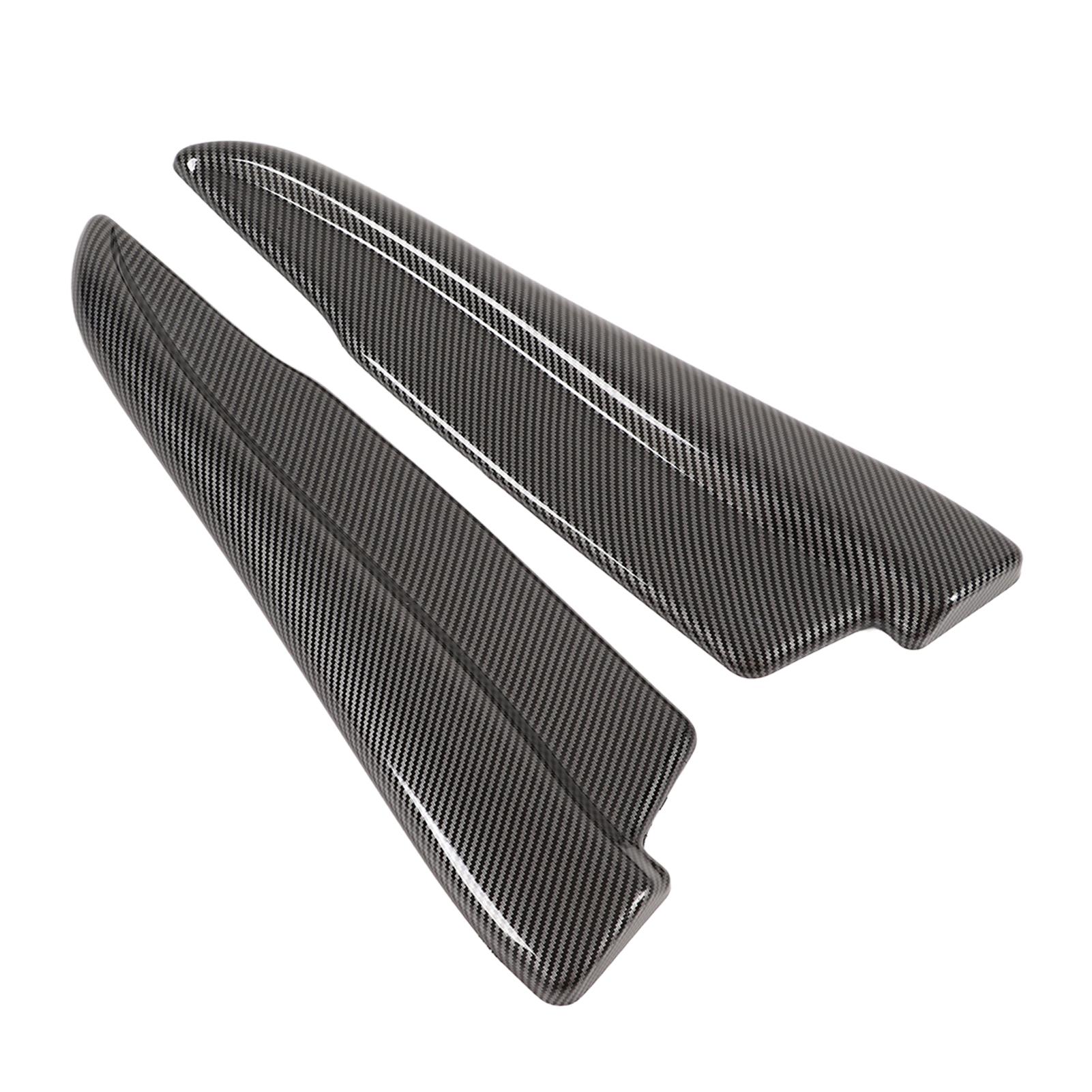 

Pair Rear Bumper Lip Spats Splitters Carbon Fiber Style Bumper Corner Scratch Protector Universal for Car