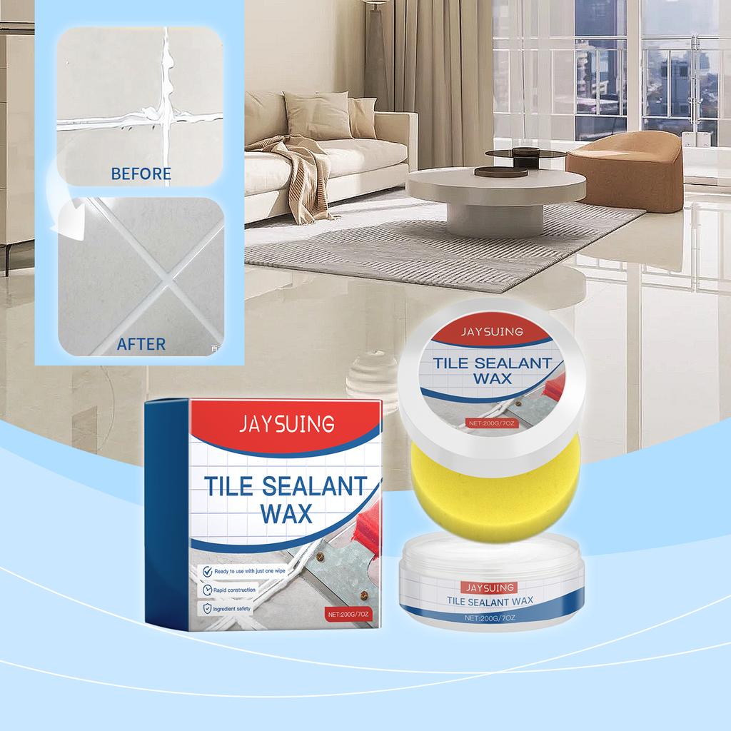 200g Seam Isolating Pastes Tile Grout Protections Wax with Easy Application Heat Resistant and Washable for Home Renovation