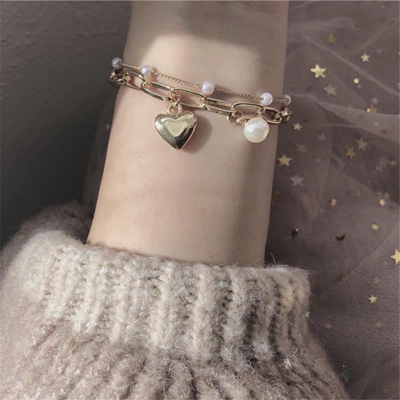 Pearl Bracelets Adjustable Elegant Lightweight Waterproof Rustproof Fashion Jewelry for Women Daily Party Wear Gift