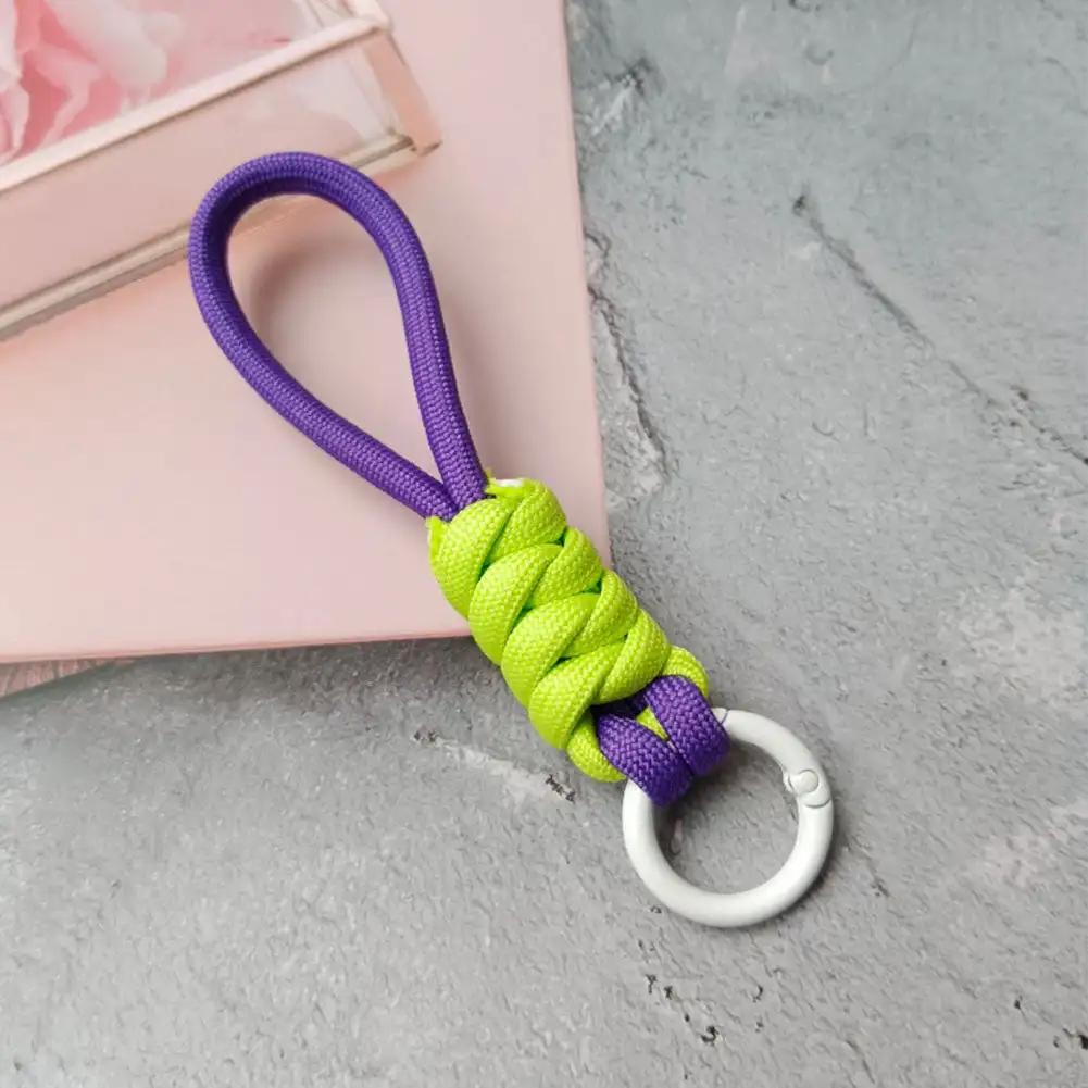 Creative Braided Lanyard Keychain For Phone Case Women Anti Lost Knot Rope Strap Car Key Chains Diy Accessories Fashion Keyring