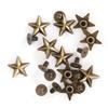 Star Shape Rivet Studs DIY Clothes Shoes Decoration Accessories with Screws 14mm