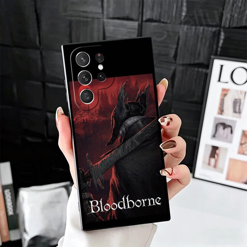 B-Bloodborne Game Soft Phone Case for Samsung Galaxy S26 S25 Edge S24 Ultra S23 Plus S22 S21 FE S20 Black Cover Back Shell