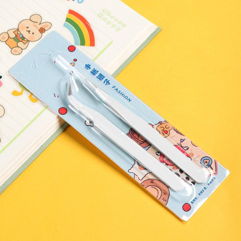 2Pcs/Set Anti-Static Elbow And Straight Stainless Steel Tweezers Cake Mold Sugarcraft Tool For Kitchen Bakeware Decoration