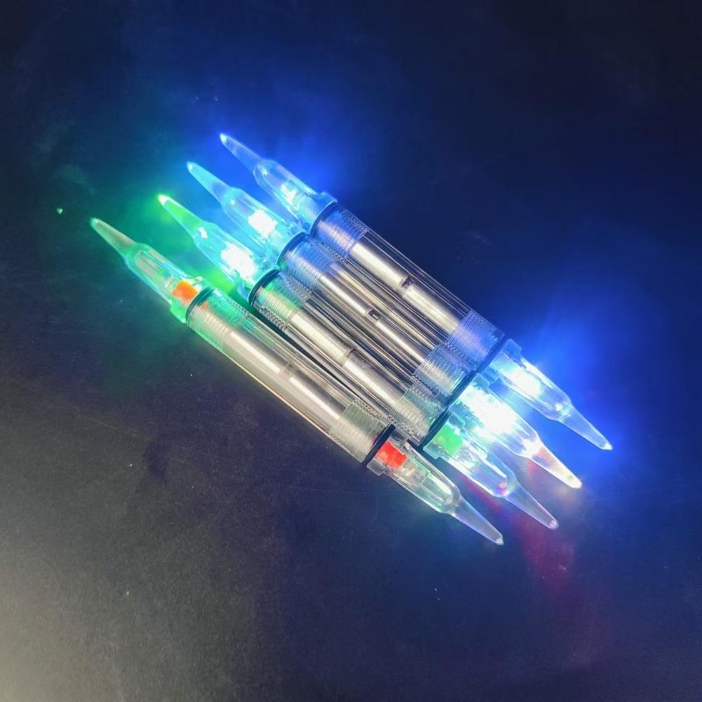 Bass Spoon Fishing Flash Lamp Diamond Shape Fishing Squid hook LED Lure Light with hook