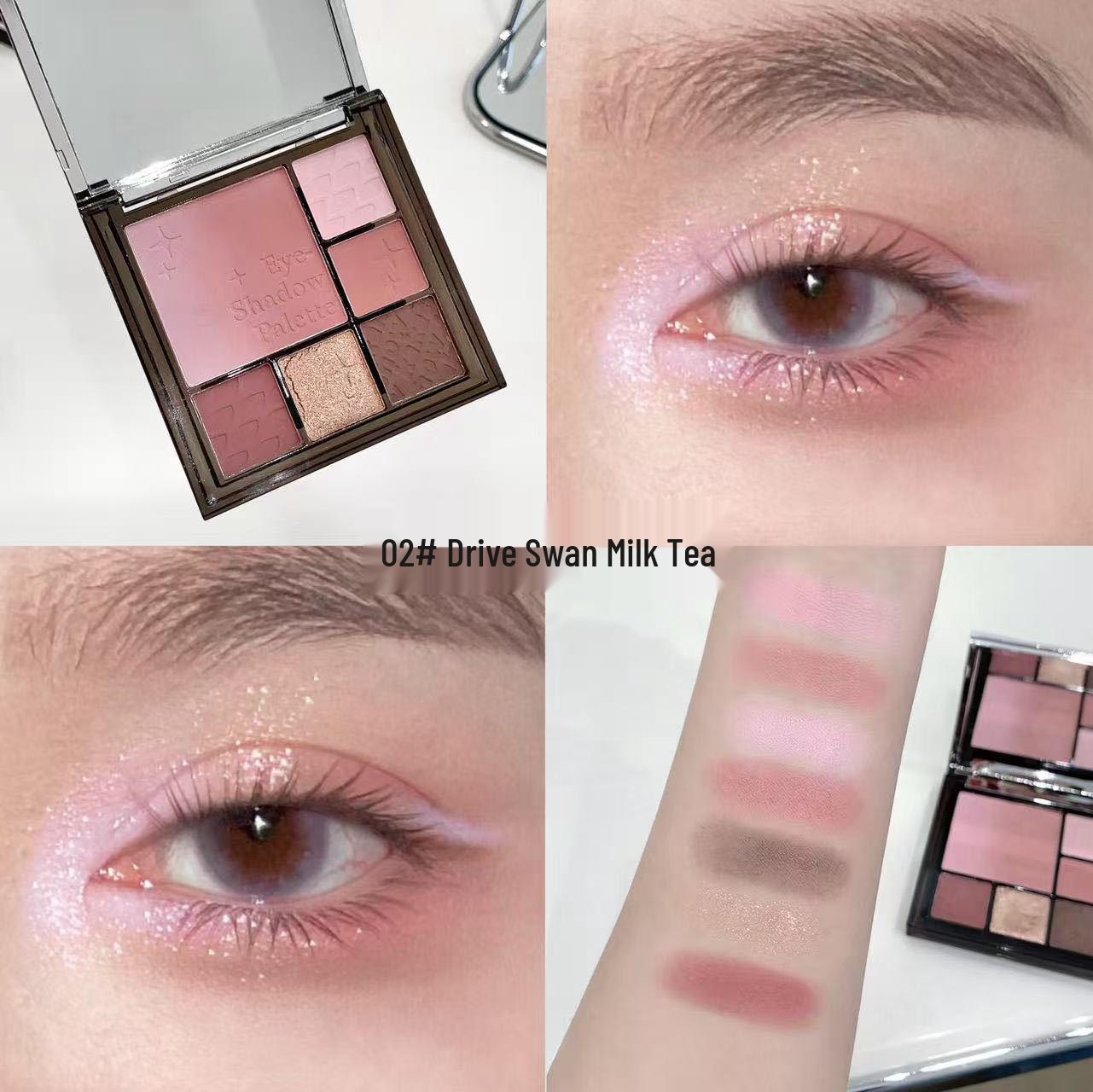 Kakashow Beautiful Eyes 4-in-1 Palette: Eyeshadow, Highlighter, Contour, Blush. 12.9g