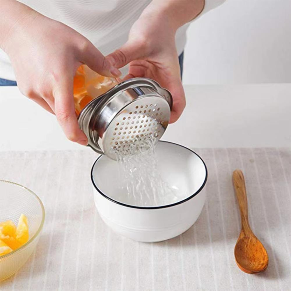 Stainless Steel Food Can Strainer Multipurpose Fruit Can Strainer Canned Food Drainer  Kitchen