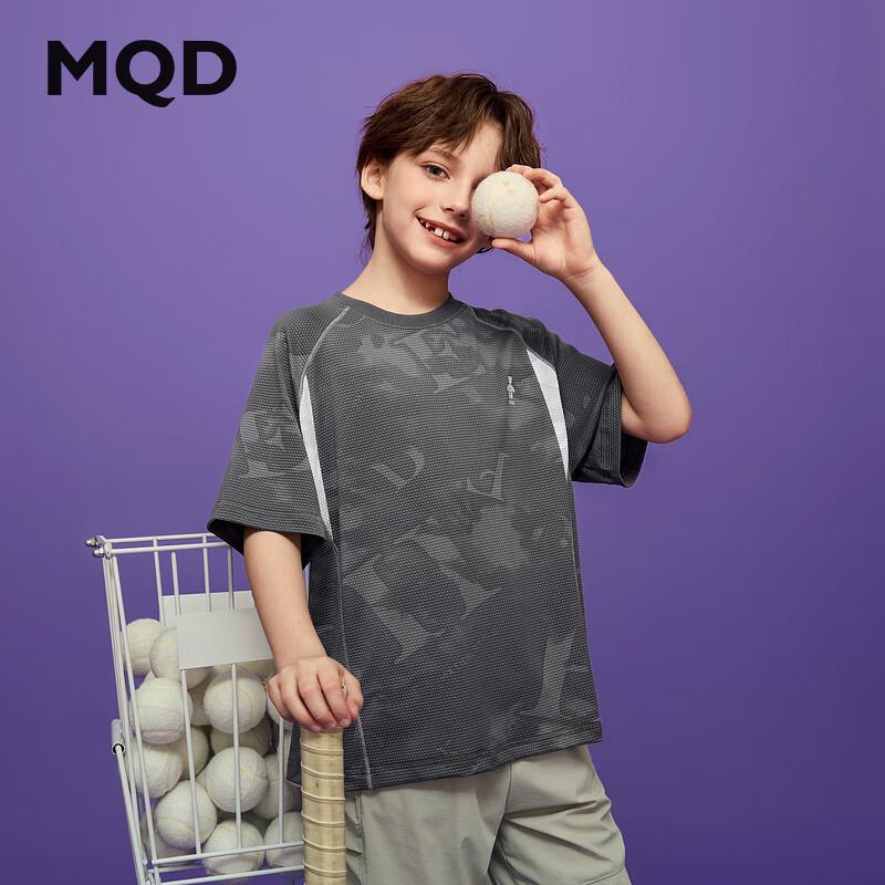 MQD Boy s Summer Outdoor Color-Block Short-Sleeve T-Shirt 140cm