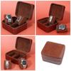 Elegant PU Leather Watch Case 2 Slots Timepieces Organizer Fashionable Watches Travel Pouch for Jewelry Enthusiasts