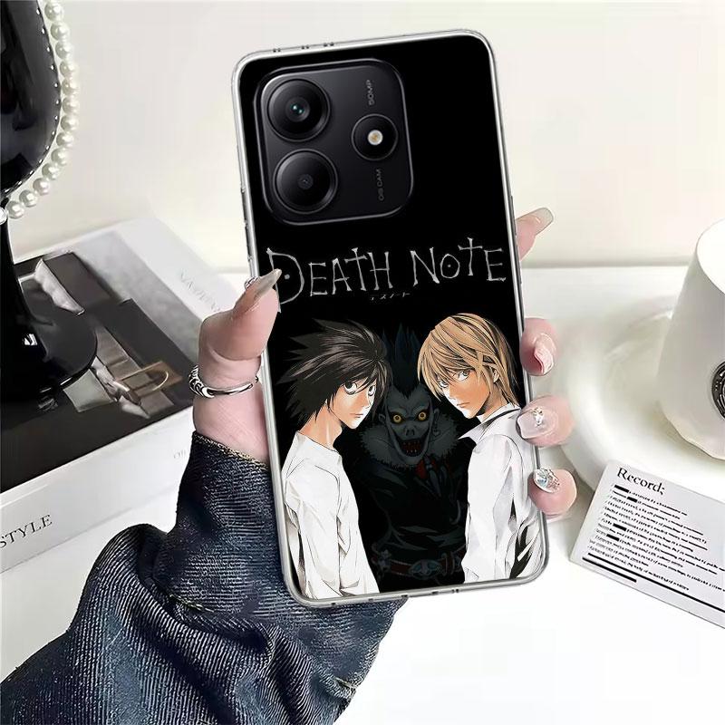 N-Note D-Death Anime Ryuk Soft Phone Case For Xiaomi Redmi Note 15 14 14S 13 12 Pro Plus 12S 11 11S 11E 10 10S 11T 5G Fundas Coq