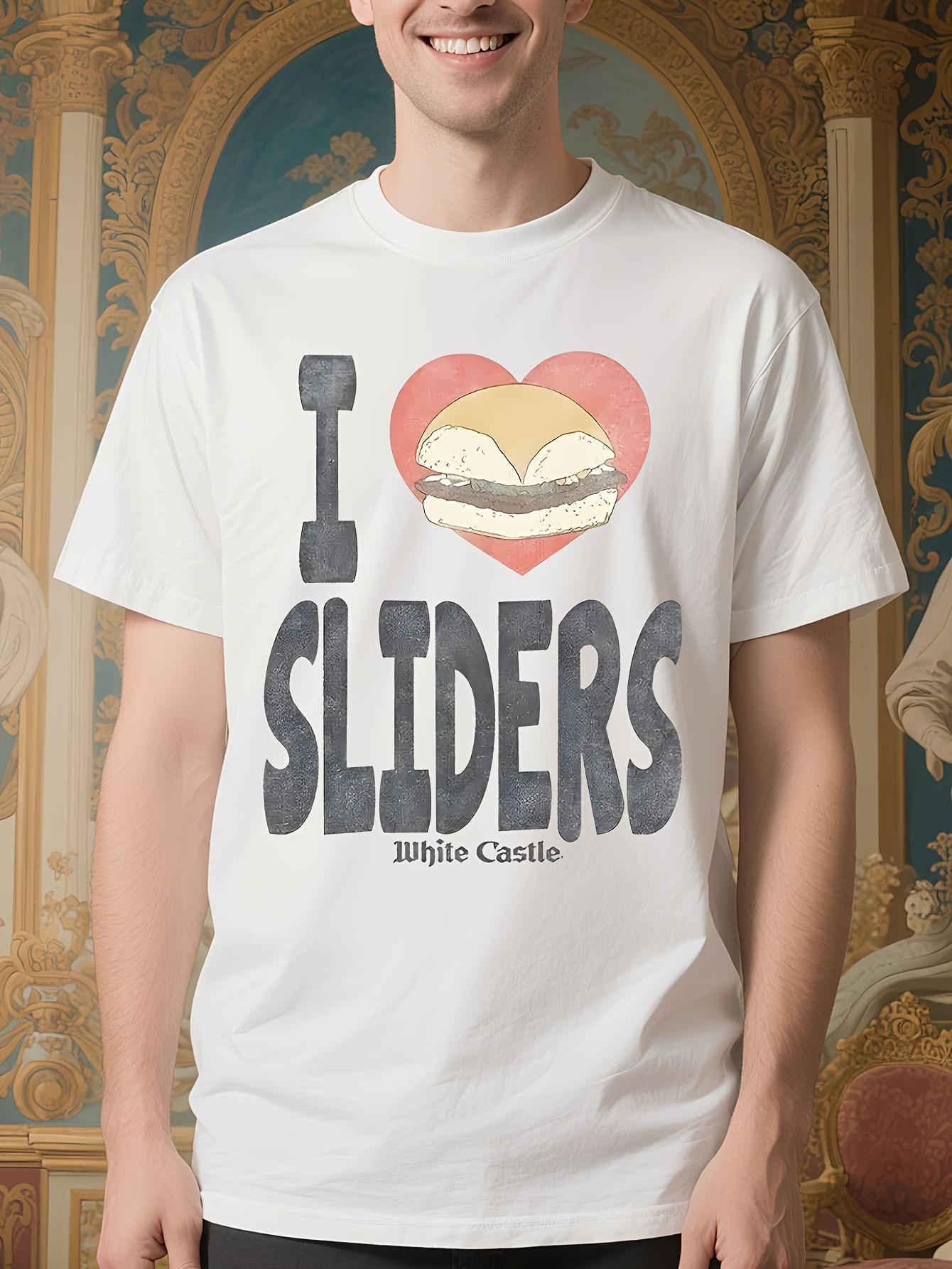 White Castle Licensed I Heart Sliders Graphic Tshirt - Pl... S