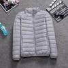 Men's Extra Large Lightweight Feather Jacket - Short Style for Middle-Aged & Elderly