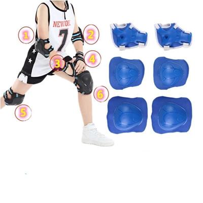 Children'S Knee Pads 6-Piece Protective Gear / Skating Safety Gear Wrist Guards, Elbow Pads, Knee Pads