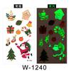 Cartoon Tattoo Sticker Waterproof Christmas Luminous Tattoo Sticker Cute Temporary Tattoo