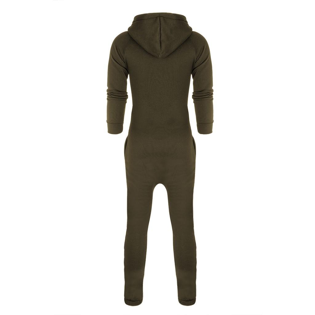 Herren Farbblock Winter Freizeit Kapuzenpullover Druck Reißverschluss Druck Jumpsuit