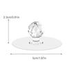 50/2pcs Transparent Crystal Door Knobs Cabinet Drawer Door Knobs Handles Self-adhesive Handle with Hook Function Door Wall Decor