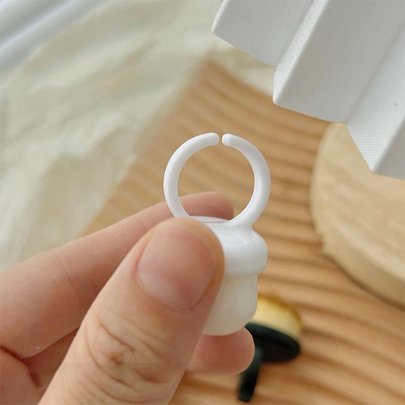 Lakier do Paznokci Czysty Pędzel Pierścień Miękkie Włosie Usuwanie Pyłu Owalny Żel Czyszczenie Pyłu Makijaż Pierścień Kształt Szczotka Szorowanie Narzędzia do Paznokci