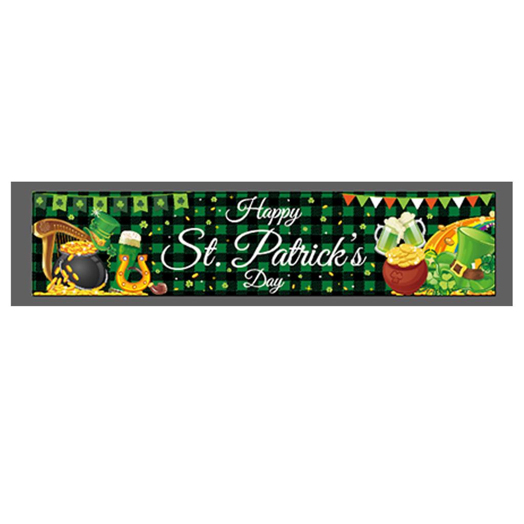 Irish Festival Clover Theme Party Outdoor Party Venue Arrangement Props Polyester Cloth Poster Customization