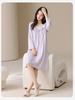 Fenteng [100% Xinjiang Cotton] Skin-Friendly Long-Sleeved Palace Style Nightgown