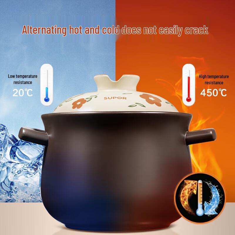 SUPOR 4.5L High-Temperature Ceramic Clay Pot