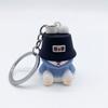 Schlafender Bär Anhänger Schlüsselanhänger Niedlicher PVC Eimer Hut Bär Puppe Schlüsselanhänger Paar Tasche Auto Schlüsselanhänger Schmuck Ornament