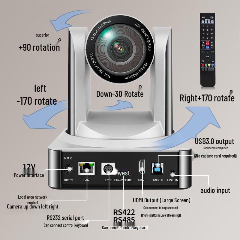 TCHD TC-980S 4K USB Live Streaming Camera (CN version)