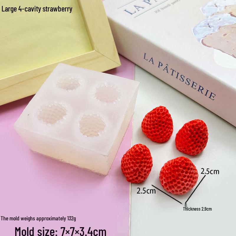 3D Berry Squeeze Mold for Cake & Soap Decorations