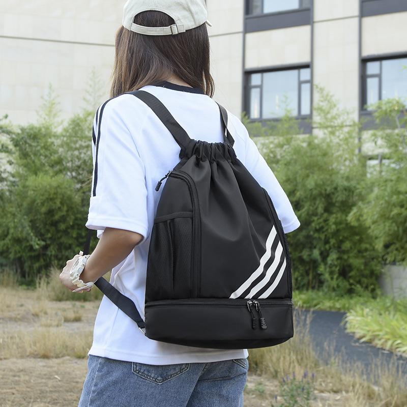 Backpack Drawstring Pocket Lightweight Basketball Football Sports Folding Travel Outdoor Leisure Backpack