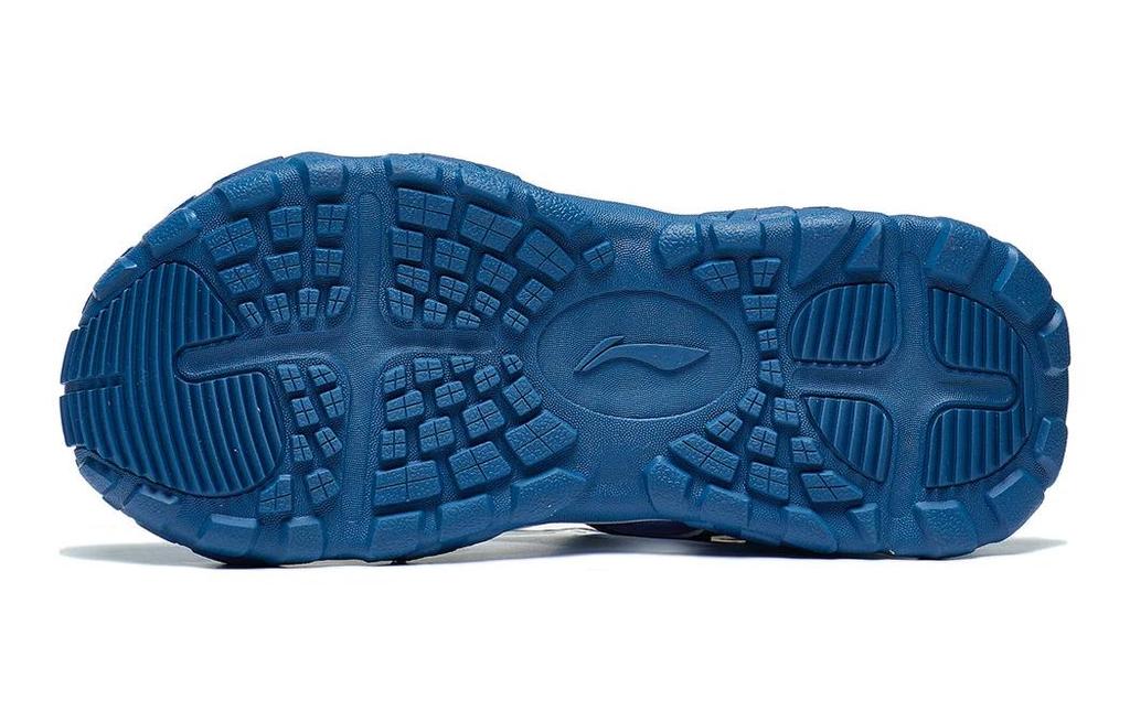 Li Ning YOUNG Trekking 1.5m Comfortable Breathable And Lightweight Children's Sandals Blue Teenagers YKUT016-7