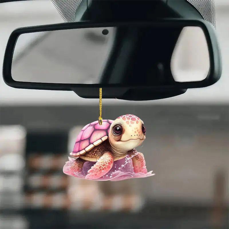 Unique Turtle Acrylic Car Ornament For Stylish Christmas Tree And Decor Vehicle