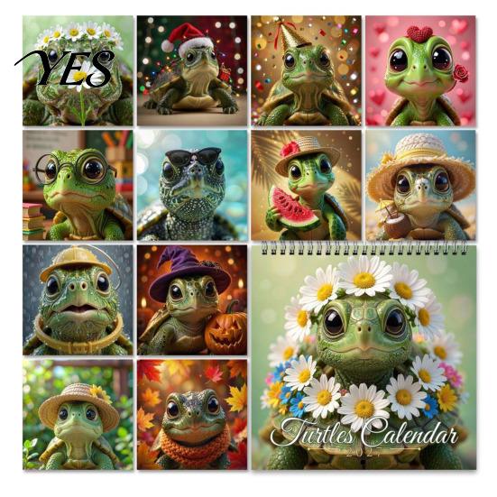 Practical Home Office Supplies Funny Animal Wall Calendar 2027, 12 Months Jan. to Dec., Spiral Bound Hanging Planner Calendar, Monthly with