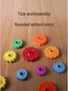 Yiying Cognitive Rainbow Rotating Tower Toy for Toddlers - Educational Geometric Stacking & Spinning Rings