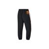 Li Ning Cba Series Color Blocked Elastic Waistband Tapered Knit Sports Pants Men Bottoms Black AYKU711-1