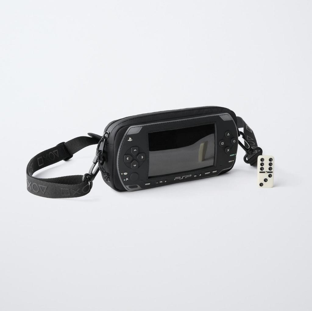 Bolsa Transversal ZARA x PlayStation Sony PSP Preta 2026 Japão