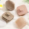 Yousheng Square Hair Scalp Massage Brush with Finger Strap Anti-Slip Hair Washing Scrubber for Deep Cleaning Exfoliating Relaxing Shower Shampoo Brush