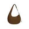 Korean retro suede suede crescent bag, new high-end niche portable shoulder bag, large-capacity tote bag.