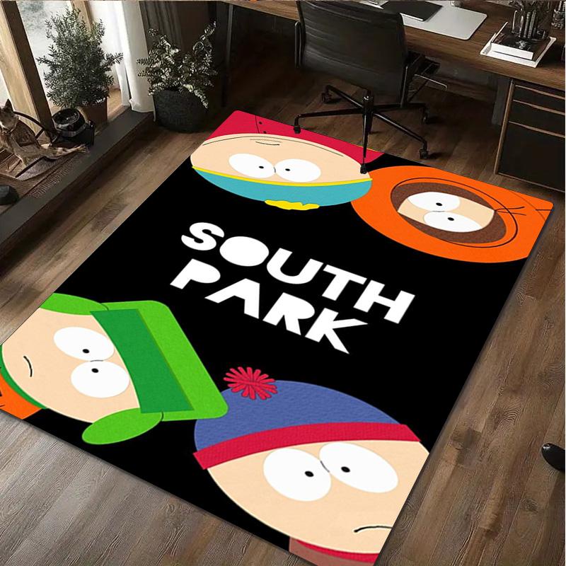 South Park Characters Carpet Office Decorative Carpet For Living Room Bedroom Door Mat Floor Rug Computer Chair Area Rug Perfect Holiday Gift