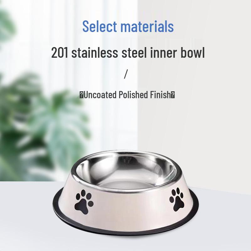 Spill-Proof Stainless Steel Pet Bowl: Non-Slip, Dual-Use for Cats & Dogs – Available in Small, Medium, Large