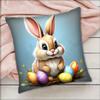 1pc Easter Puppy Cat Egg Pillow Case Square Bedroom Sofa Leisure Comfort Cushion Car Living Room Home Decoration
