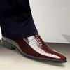Men Classic Leather Shoes Business Pointed Toe Platform Loafers Work Men Dress Shoes New In Big Size