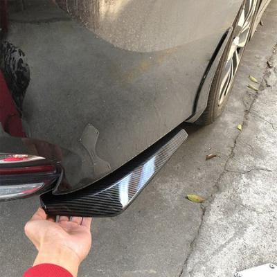 Carbon Fiber Black Rear Bumper Diffuser Side Fender Spoiler Lip Canard Protector