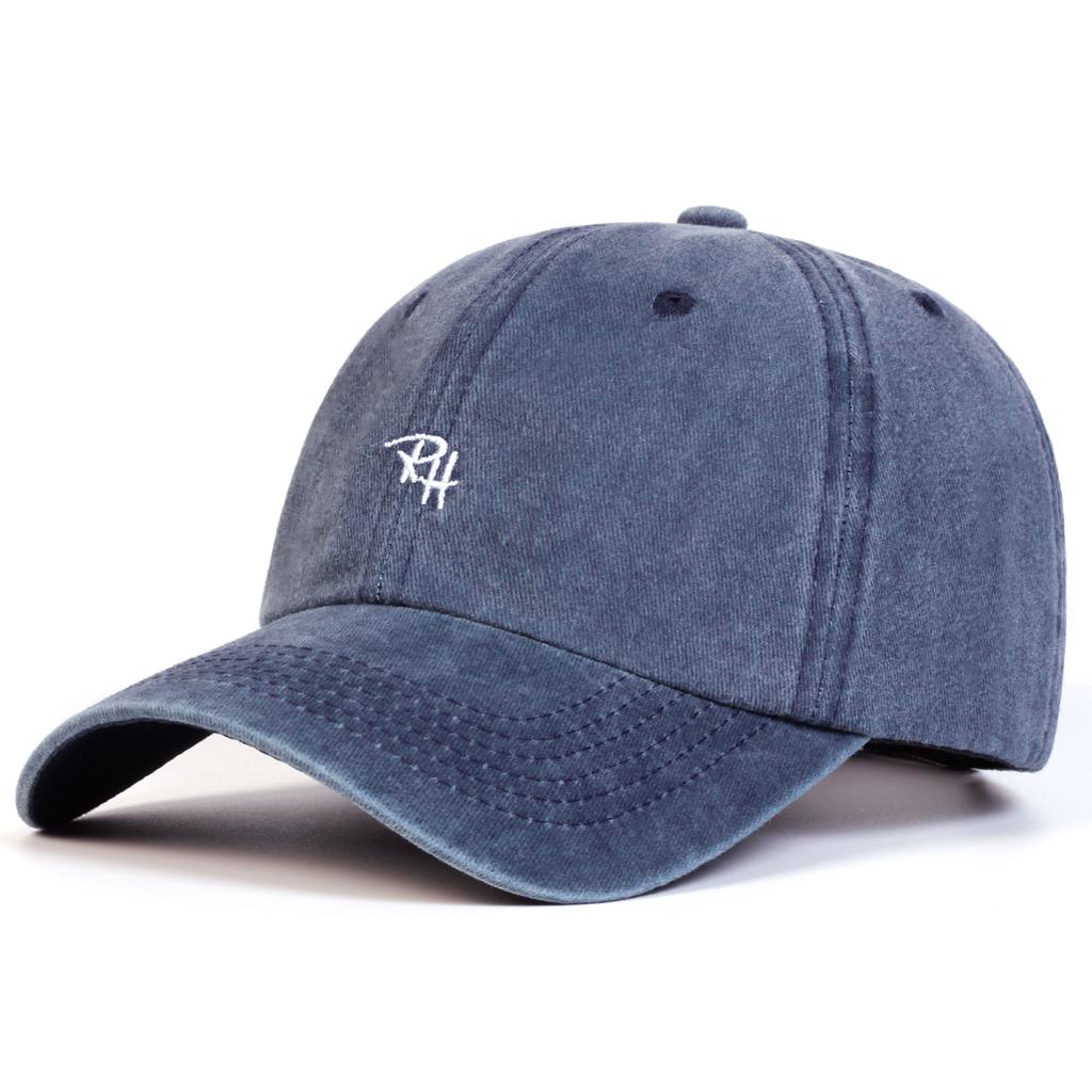 Retro Letter Embroidered Cap – Adjustable Washed Cotton Baseball Hat for Men & Women Outdoor