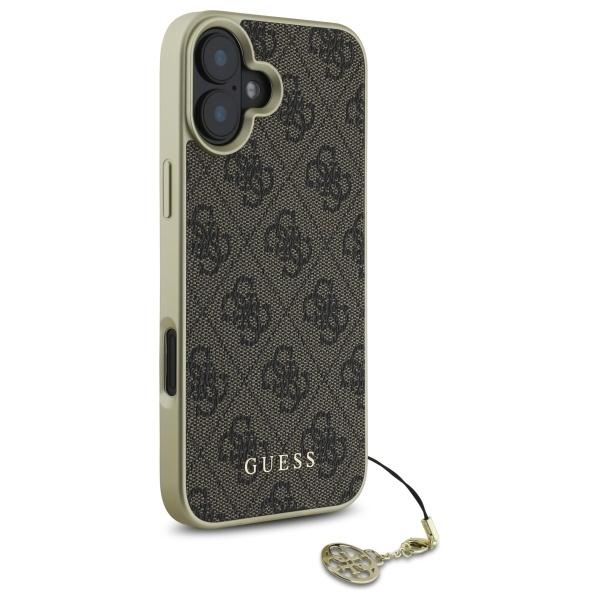 Guess Guhcp16Sgf4Gbr Iphone 16 6.1      Brązowy/Brown Hardcase 4G Charms Collection