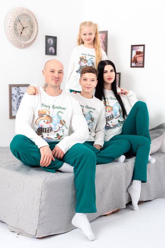 Pajama Set (men) – Warm Top & Pants with New Year Print, Winter 8625-F-2 HC