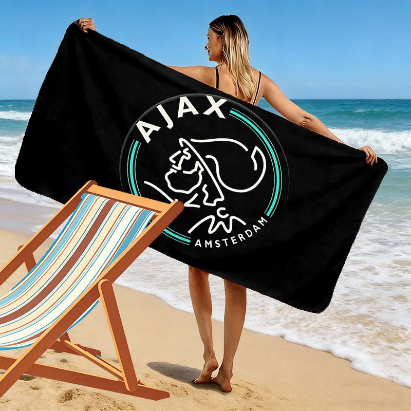 AFC Ajax Print Strandtuch, Großes Weiches Schnelltrocknendes Handtuch für Strand Camping Schwimmen