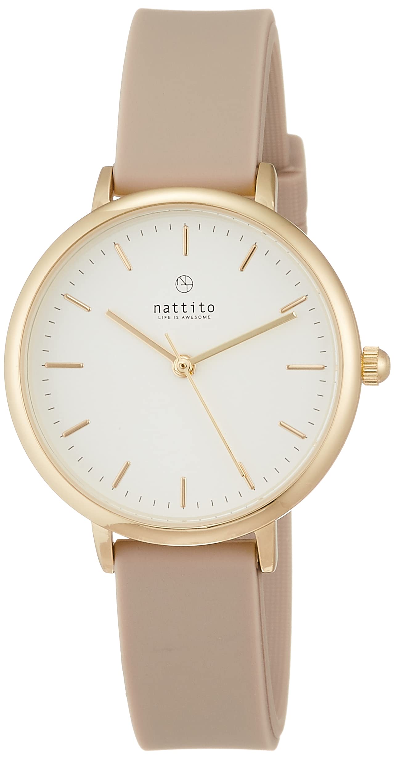 

Fieldwork NF Soira Аналоговые часы с силиконовым ремешком без никеля, YM031-2, Женские, Серые