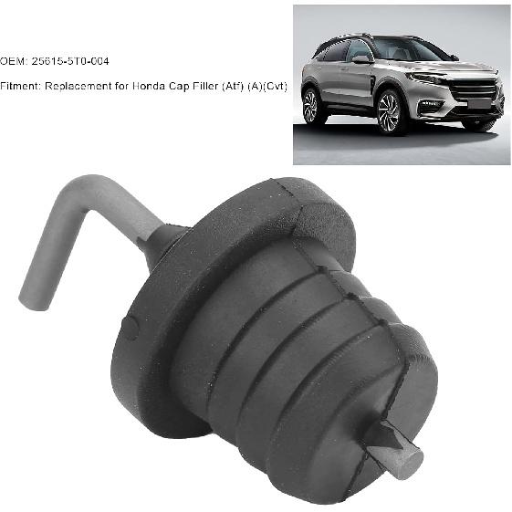 Transmission Filler Cap, Car Transmission Filler Cover Plug 25615?5T0?004 Rubber Repair Replacement for ATF FILLER (A) (CVT) 25615-RCL-003