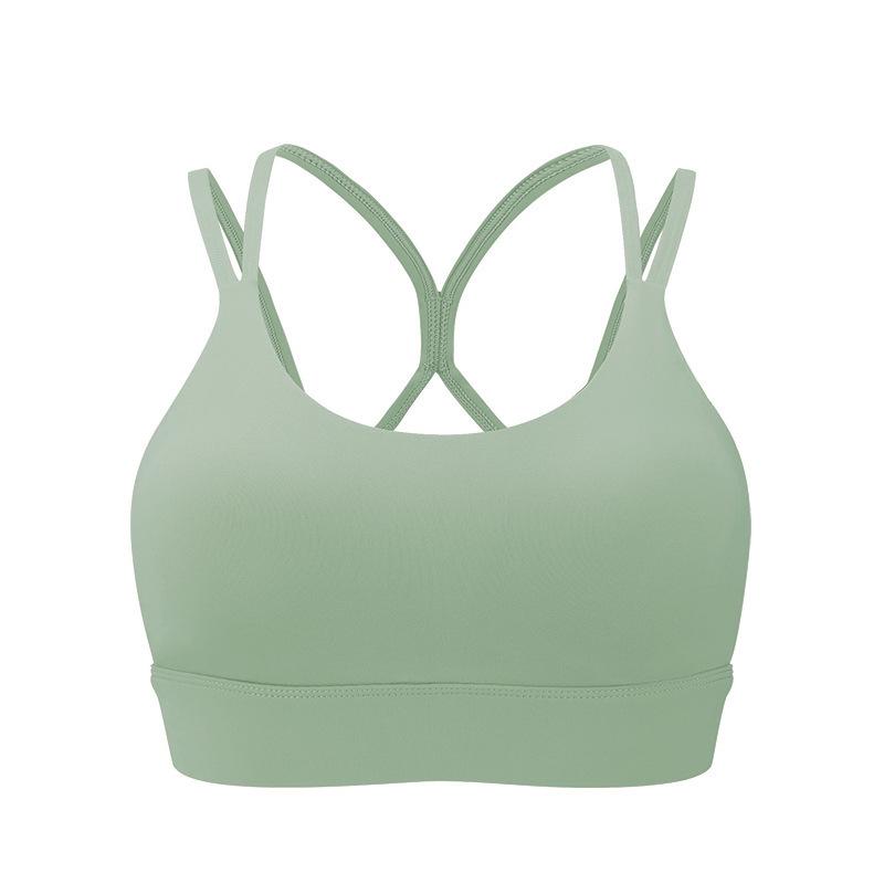 High-Intensity Cross Back Strappy Sports Bra for Women