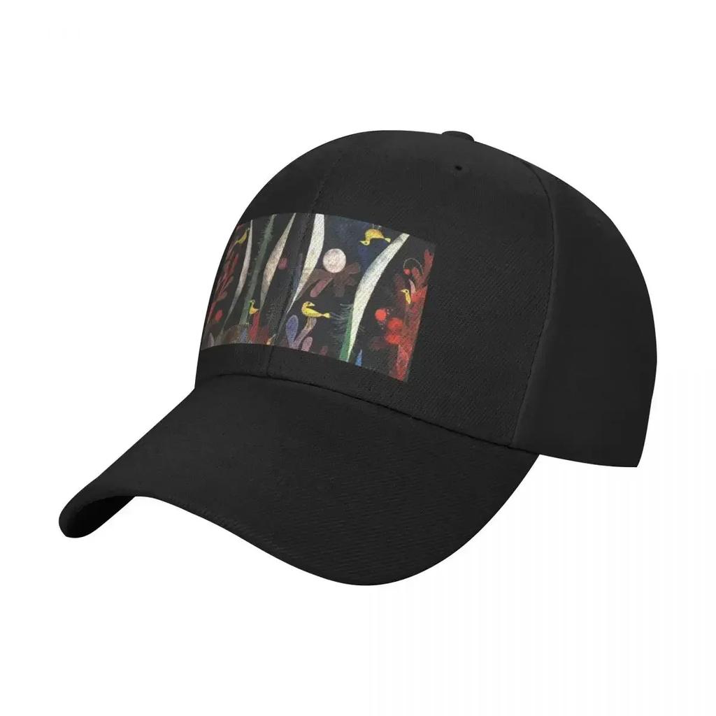 Landscape With Yellow Birds Paul Klee Expressionism Baseball Cap Trucker Cap Fishing Hat Mens Big Size Hat Mens Tennis Womens