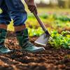 Manganese Steel Small Hoe for Digging Soil Garden Hoe Household Outdoor Farming Tools for Planting Vegetables and Flowers