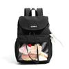 Schoolbag new Japanese contrasting color versatile backpack casual lightweight schoolbag transparent pain bag lightweight travel backpack